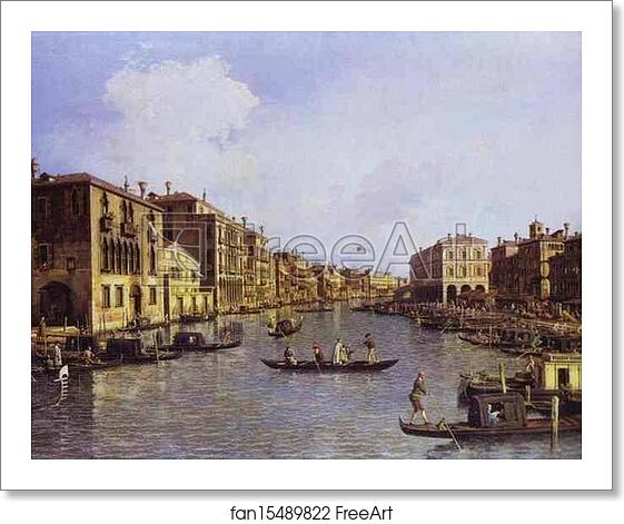 Free art print of The Grand Canal Looking Down to the Rialto Bridge by Giovanni Antonio Canale, Called Canaletto Free art print of The Grand Canal Looking Down to the Rialto Bridge by Giovanni Antonio Canale, Called Canaletto