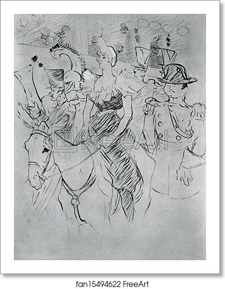 Free art print of Gala Evening at the Moulin Rouge: Entry of Cha-U-Kao by Henri De Toulouse-Lautrec Free art print of Gala Evening at the Moulin Rouge: Entry of Cha-U-Kao by Henri De Toulouse-Lautrec