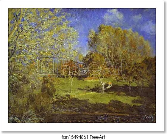 Free art print of The Garden of Hoschede. Montgeron by Alfred Sisley Free art print of The Garden of Hoschede. Montgeron by Alfred Sisley