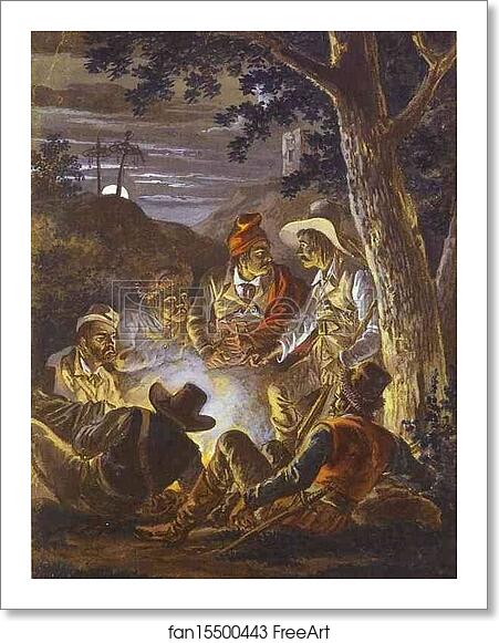 Free art print of Polish Insurgents in the Forrest at Night by Alexander Orlowski Free art print of Polish Insurgents in the Forrest at Night by Alexander Orlowski