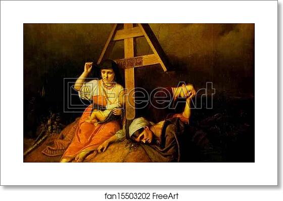 Free art print of Scene on a Grave by Vasily Perov Free art print of Scene on a Grave by Vasily Perov