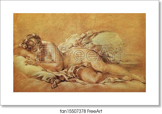 Free art print of Young Woman Sleeping by François Boucher Free art print of Young Woman Sleeping by François Boucher
