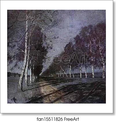 Free art print of Moonlit Night. A Village by Isaac Levitan