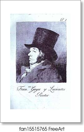 Free art print of Self-Portrait by Francisco De Goya Y Lucientes