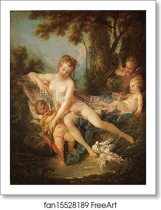 Free art print of Venus Consoling Love by François Boucher