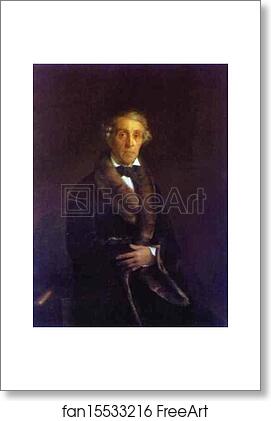 Free art print of Portrait of the Artist Feodor Petrovich Tolstoy by Sergey Zaryanko