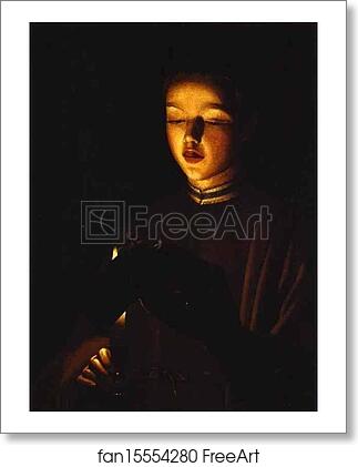 Free art print of The Young Singer by Georges De La Tour