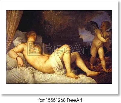 Free art print of Danae by Titian