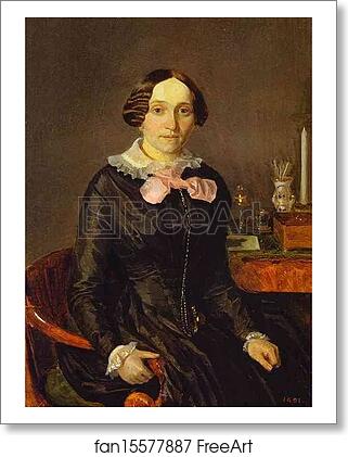 Free art print of Portrait of Ye. P. Zhdanovich by Pavel Fedotov Free art print of Portrait of Ye. P. Zhdanovich by Pavel Fedotov