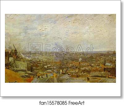 Free art print of View of Paris from Montmartre by Vincent Van Gogh Free art print of View of Paris from Montmartre by Vincent Van Gogh