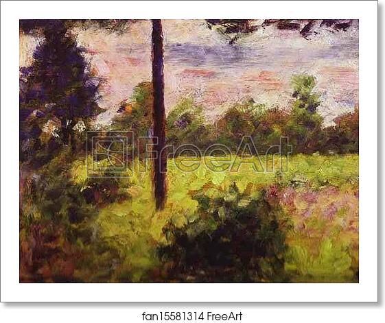 Free art print of Forest of Barbizon by Georges Seurat Free art print of Forest of Barbizon by Georges Seurat