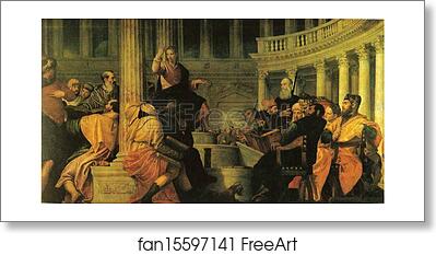 Free art print of Jesus Disputing with the Elders by Paolo Veronese