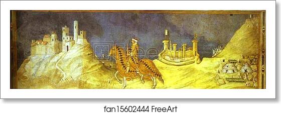 Free art print of Guido Riccio da Fogliano by Simone Martini Free art print of Guido Riccio da Fogliano by Simone Martini