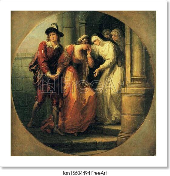 Free art print of The Farewell of Abelard and Héloïse by Angelica Kauffman