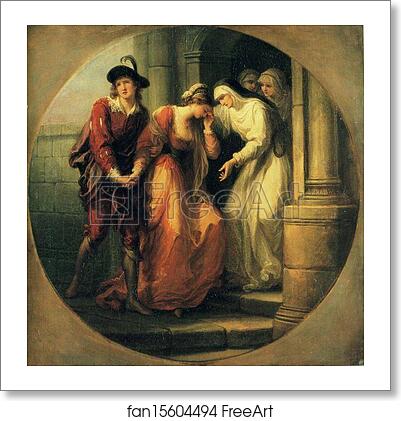 Free art print of The Farewell of Abelard and Héloïse by Angelica Kauffman
