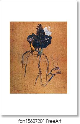 Free art print of Jane Avril. Back View by Henri De Toulouse-Lautrec Free art print of Jane Avril. Back View by Henri De Toulouse-Lautrec