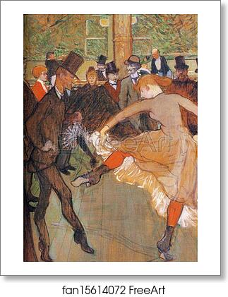 Free art print of Dressage des nouvelles, par Valentin le Désossé / Training of the New Girls by Valentin "the Boneless" (Moulin-Rouge). Detail by Henri De Toulouse-Lautrec