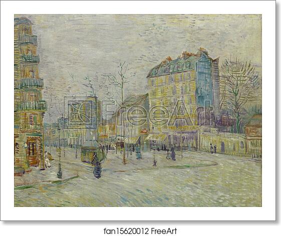 Free art print of Boulevard de Clichy by Vincent Van Gogh Free art print of Boulevard de Clichy by Vincent Van Gogh