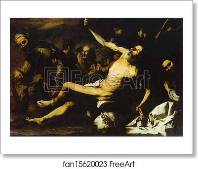 Free art print of The Martyrdom of St. Bartholomew by Jusepe De Ribera