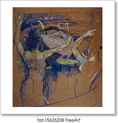 Free art print of Ballet de Papa Chrysanthème by Henri De Toulouse-Lautrec