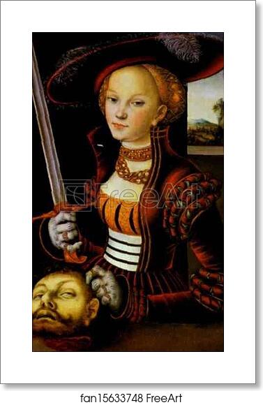 Free art print of Judith Victorious by Lucas Cranach The Elder
