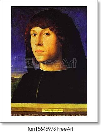 Free art print of A Young Man by Antonello Da Messina