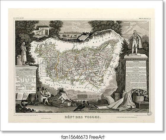 Free art print of Dépt. des Vosges (région du nord-est) by Victor Jules Levasseur Free art print of Dépt. des Vosges (région du nord-est) by Victor Jules Levasseur