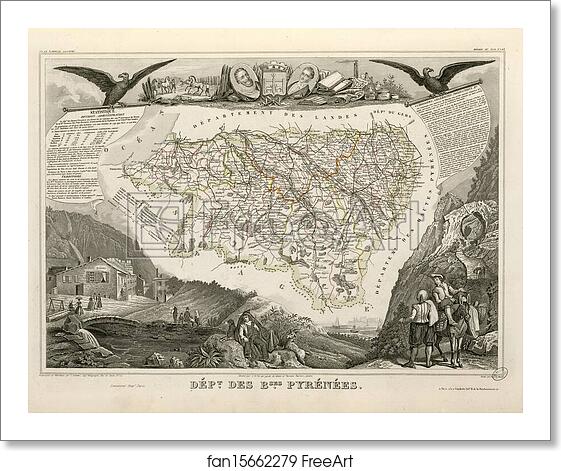 Free art print of Dépt. des Basses Pyrénées (région du sud) by Victor Jules Levasseur Free art print of Dépt. des Basses Pyrénées (région du sud) by Victor Jules Levasseur