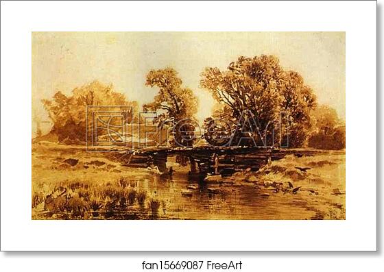 Free art print of Bridge over a Brook by Feodor Vasilyev Free art print of Bridge over a Brook by Feodor Vasilyev