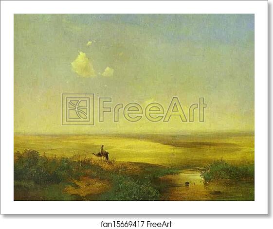 Free art print of The Steppe in Daytime by Alexey Savrasov Free art print of The Steppe in Daytime by Alexey Savrasov