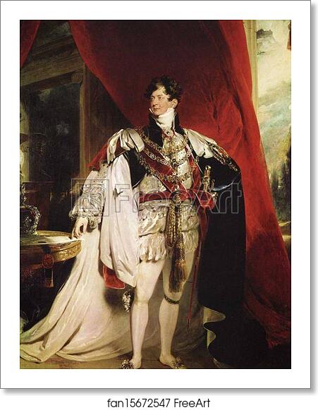 Free art print of George IV by Sir Thomas Lawrence Free art print of George IV by Sir Thomas Lawrence