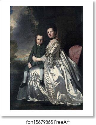 Free art print of Portrait of a Lady and a Child by George Romney