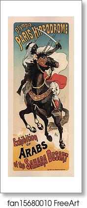 Free art print of Exhibition of Arabs of the Sahara Desert by Jules Chéret Free art print of Exhibition of Arabs of the Sahara Desert by Jules Chéret