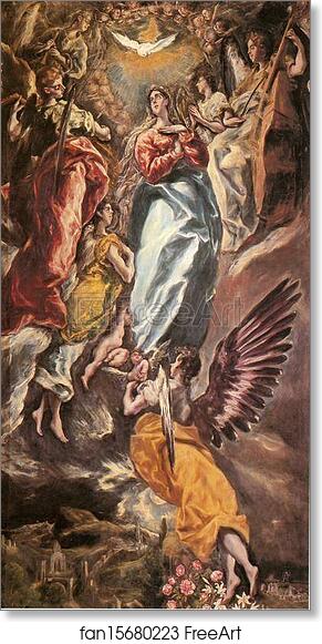 Free art print of Virgin of the Immaculate Conception by El Greco