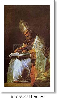 Free art print of St. Gregory by Francisco De Goya Y Lucientes Free art print of St. Gregory by Francisco De Goya Y Lucientes