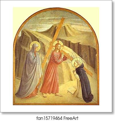 Free art print of Christ Carrying the Cross by Fra Angelico