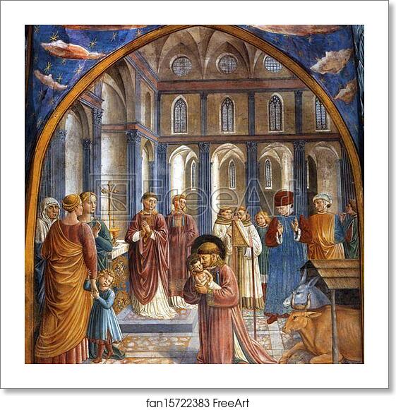 Free art print of Establishment of the Manger at Greccio by Benozzo Gozzoli Free art print of Establishment of the Manger at Greccio by Benozzo Gozzoli