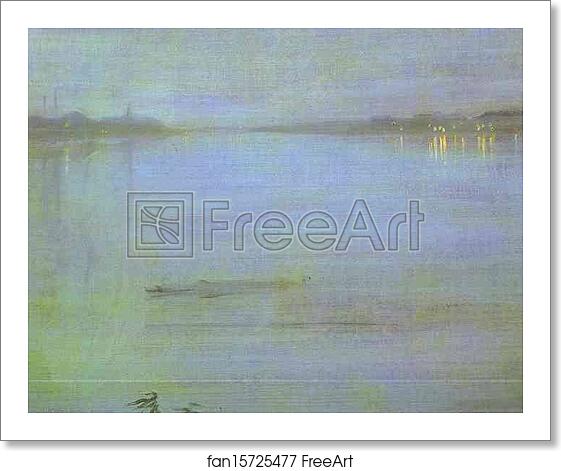 Free art print of Nocturne: Blue and Silver - Cremorne Lights by James Abbott Mcneill Whistler Free art print of Nocturne: Blue and Silver - Cremorne Lights by James Abbott Mcneill Whistler