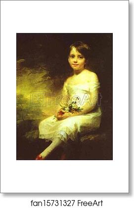 Free art print of A Little Girl Carrying Flowers by Sir Henry Raeburn