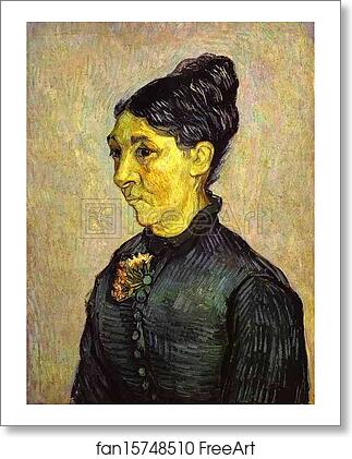 Free art print of Portrait of Madam Trabuc (Portrait de madame Trabuc) by Vincent Van Gogh