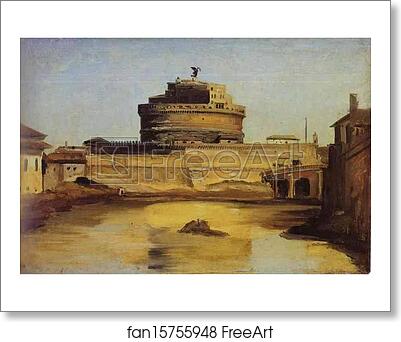 Free art print of Le Chateau Saint-Ange by Jean-Baptiste-Camille Corot