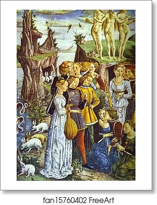 Free art print of Triumph of Venus. Detail from "April" from the Cycle of the Months by Francesco Del Cossa Free art print of Triumph of Venus. Detail from "April" from the Cycle of the Months by Francesco Del Cossa