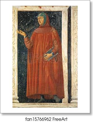 Free art print of Francesco Petrarca by Andrea Del Castagno