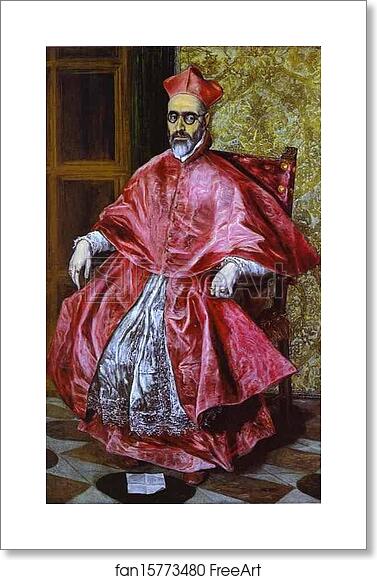 Free art print of Portrait of a Cardinal by El Greco Free art print of Portrait of a Cardinal by El Greco