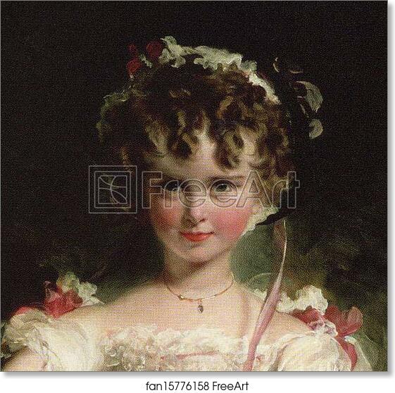 Free art print of Louisa Georgina Augusta Anne Murray (1822-1891). Detail by Sir Thomas Lawrence