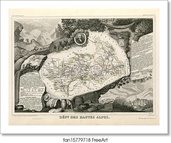 Free art print of Dépt. des Hautes Alpes (région du sud-est) by Victor Jules Levasseur Free art print of Dépt. des Hautes Alpes (région du sud-est) by Victor Jules Levasseur