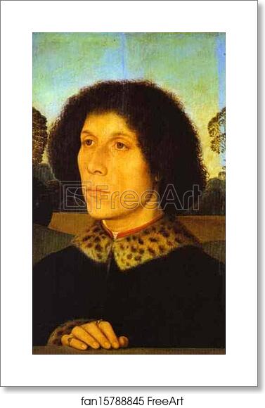 Free art print of Portrait of a Man in a Landscape by Hans Memling Free art print of Portrait of a Man in a Landscape by Hans Memling