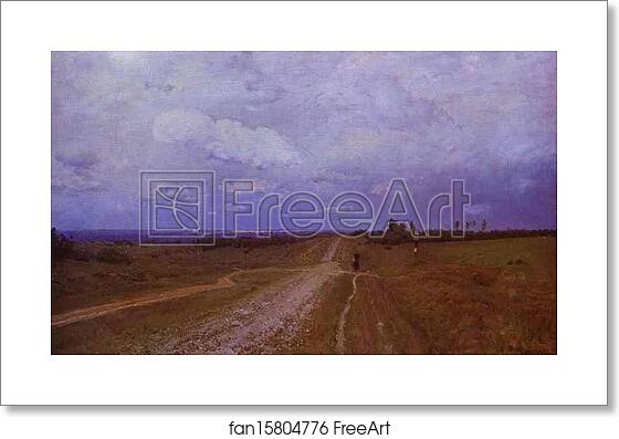 Free art print of Vladimirka Road by Isaac Levitan