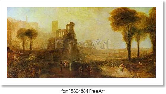 Free art print of Caligula's Palace and Bridge by Joseph Mallord William Turner Free art print of Caligula's Palace and Bridge by Joseph Mallord William Turner