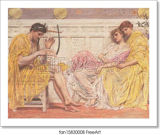 Free art print of A Musician by Albert Joseph Moore